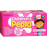 Children's Pepto Heartburn & Acid Indigestion Relief Chewable Tablets, Bubble Gum, 24 ct